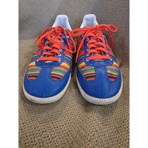 Adidas Samba Custom mi Adidas Multi Color Striped Blue Leather Sneakers L38249 8